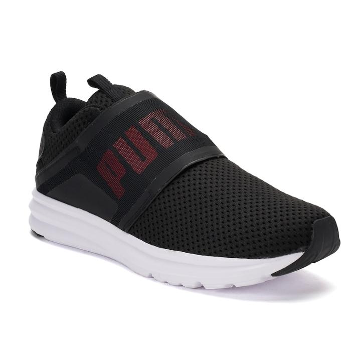 Puma Enzo Strap Men's Sneakers, Size: 14, Black