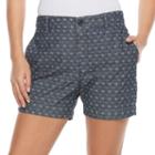 Petite Croft & Barrow&reg; Novelty Shorts, Women's, Size: 14 Petite, Light Blue