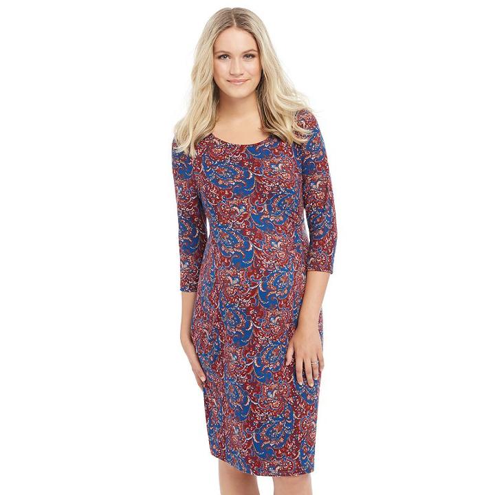 Maternity Oh Baby By Motherhood&trade; Paisley Shift Dress, Women's, Size: Large, Ovrfl Oth