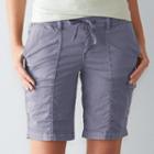 Women's Sonoma Goods For Life&trade; Utility Bermuda Shorts, Size: 10, Med Purple
