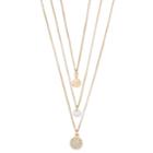Lc Lauren Conrad Multi Strand Beaded Necklace, Women's, Gold