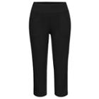 Women's Tail Essentials Eloise Straight-leg Tennis Capris, Size: Xl, Black