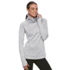 Petite Tek Gear Fleece Funnel Neck Pullover Top, Women's, Size: Xl Petite, Black