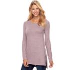 Women's Sonoma Goods For Life&trade; Crewneck Tunic, Size: Xxl, Med Pink