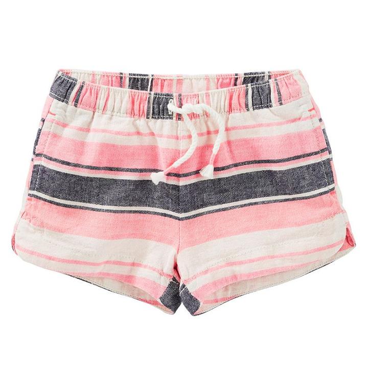 Girls 4-8 Oshkosh B'gosh&reg; Striped Linen-blend Shorts, Girl's, Size: 6x, Ovrfl Oth