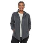 Plus Size Tek Gear&reg; Hooded Long Sleeve Wrap, Women's, Size: 3xl, Dark Grey