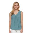 Women's Sonoma Goods For Life&trade; Heathered Tank, Size: Large, Green