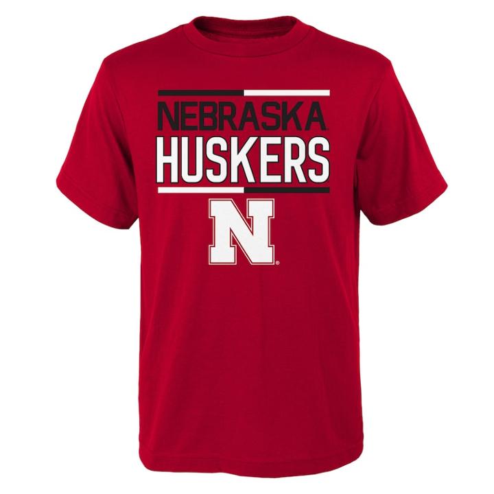 Boys 4-18 Nebraska Cornhuskers Density Tee, Size: 16-18, Dark Red