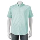 Men's Croft & Barrow&reg; True Comfort Classic-fit Stretch Button-down Shirt, Size: Xl, Turquoise/blue (turq/aqua)