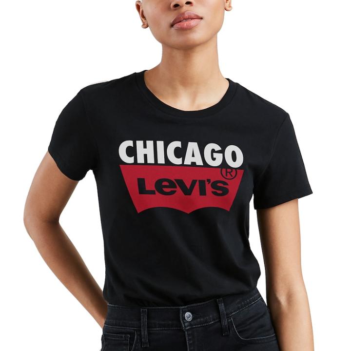 Women's Levi's&reg; The Perfect Destination Tee, Size: Large, Black
