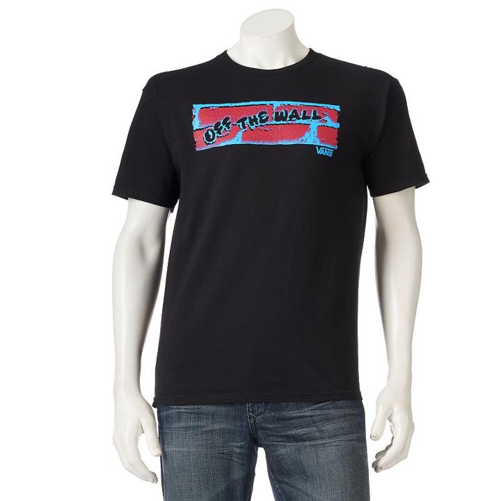 Men's Vans Brick Wall Tee, Size: Xxl, Black