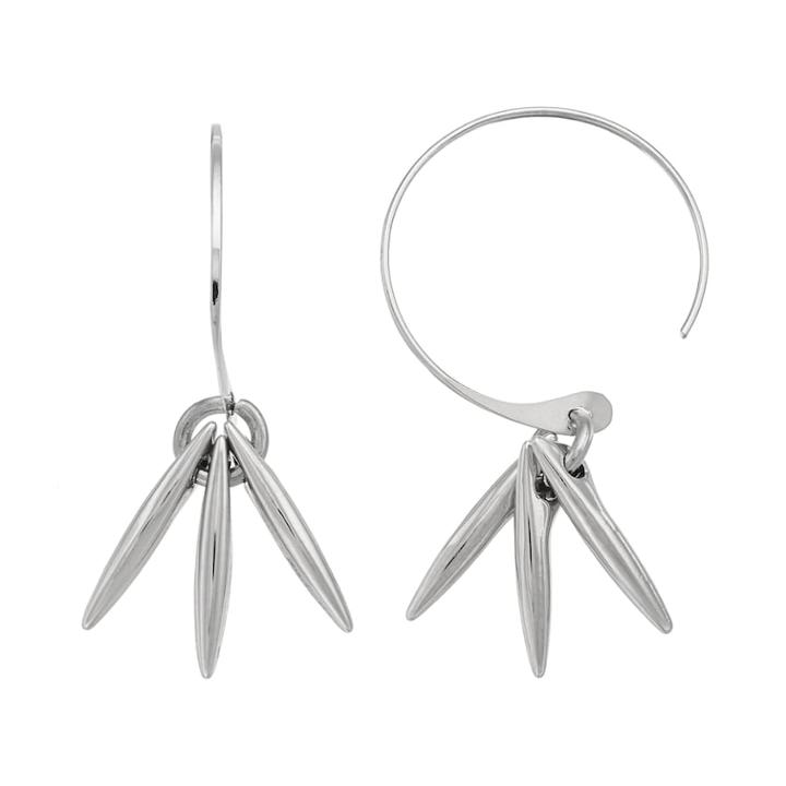 Simply Vera Vera Wang Shaky Stick Nickel Free Semi-hoop Earrings, Women's, Silver