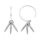 Simply Vera Vera Wang Shaky Stick Nickel Free Semi-hoop Earrings, Women's, Silver