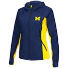Women's Campus Heritage Michigan Wolverines Step Out Windbreaker Jacket, Size: Medium, Oxford