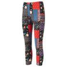 Juniors' Eye Candy Peached Print Capri Leggings, Girl's, Size: Medium, Blue Other