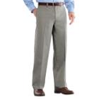 Men's Croft & Barrow&reg; Easy-care Stretch Classic-fit Flat-front Pants, Size: 33x29, Grey Other