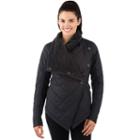 Women's Avalanche Cache Quilted Asymmetrical Jacket, Size: Large, Black