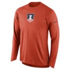 Men's Nike Illinois Fighting Illini Elite Shooter Long-sleeve Tee, Size: Small, Orange