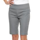 Women's Croft & Barrow&reg; Polished Pull-on Bermuda Shorts, Size: 18, Med Grey