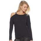 Women's Rock & Republic&reg; One-shoulder Top, Size: Medium, Black