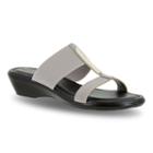 Tuscany By Easy Street Adda Women's Wedge Sandals, Size: Medium (7), Grey