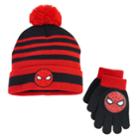 Boys Marvel Spider-man Hat & Gloves Set, Multicolor