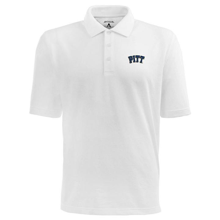 Men's Pitt Panthers Pique Xtra Lite Polo, Size: Xxl, White