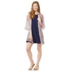 Juniors' Wallflower Solid Swing Dress & Kimono Set, Teens, Size: Medium, Blue (navy)