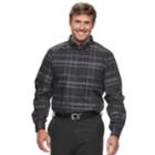 Big & Tall Haggar Weekender Classic-fit Woven Button-down Shirt, Men's, Size: 3xl Tall, Grey