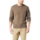 Men's Dockers&reg; Classic-fit Solid Heathered Crewneck Sweater, Size: Xl, Brown