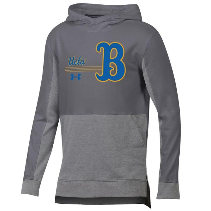 Boys 8-20 Under Armour Ucla Bruins Charged Cotton Hoodie, Size: L 14-16, Grey