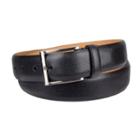 Men's Dockers Feather-edge Leather Belt, Size: 38, Black