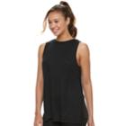 Juniors' So&reg; Lace-up Side Tank, Teens, Size: Xs, Black