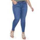 Plus Size Juniors' Plus So&reg; Low Rise Jeggings, Teens, Size: 24, Blue