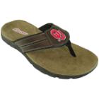 Men's Oklahoma Sooners Pregame Flip-flops, Size: 9, Brown