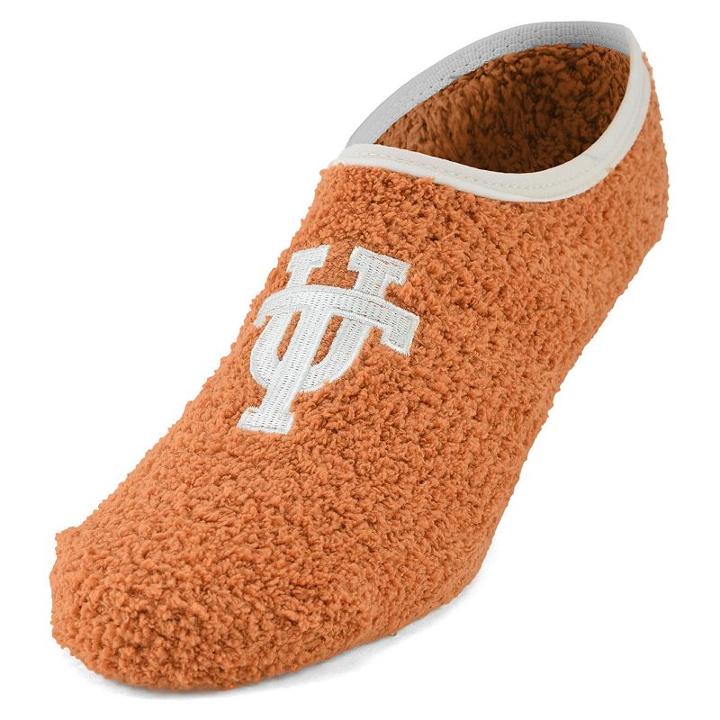 Women's Texas Longhorns Chenille Slipper Socks, Size: 9-11, Orange
