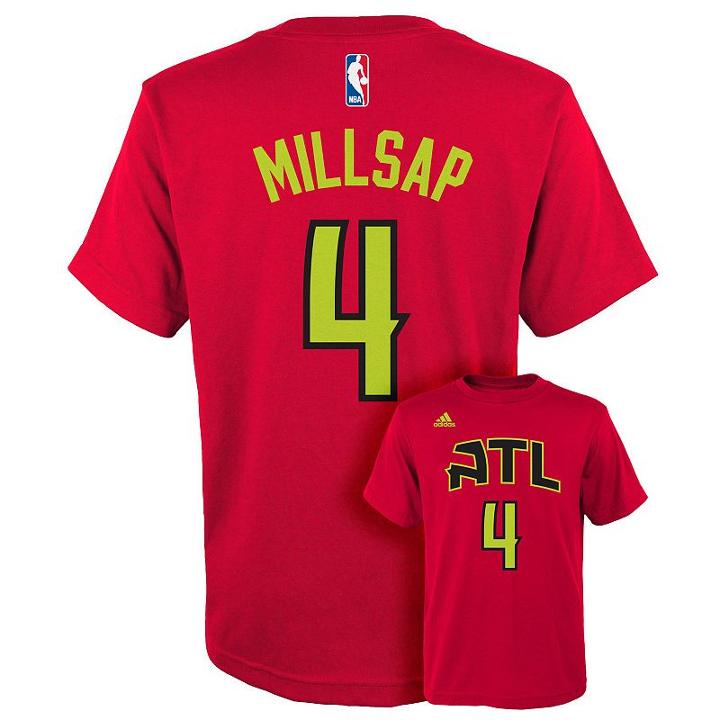 Boys 8-20 Adidas Atlanta Hawks Paul Millsap Player Tee, Boy's, Size: M(10-12), Ovrfl Oth