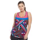 Plus Size Fila Sport&reg; Mesh Yoke Tank Top, Women's, Size: 2xl, Med Pink