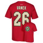 Men's Reebok Minnesota Wild Thomas Vanek Premier Tee, Size: Xxl, Red