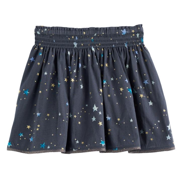 Girls 4-12 Sonoma Goods For Life&trade; Smocked Waist Skort, Size: 7, Dark Grey