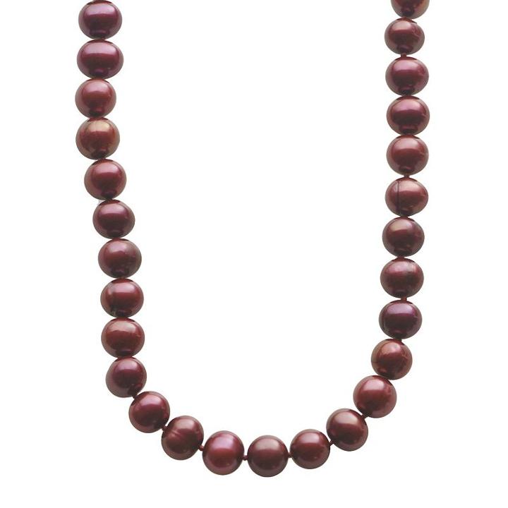 Pearlustre By Imperial Dyed Freshwater Cultured Pearl Sterling Silver Necklace, Women's, Size: 36, Red