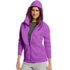 Women's Champion Fleece Full-zip Hoodie, Size: Small, Med Grey