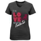Girls 7-16 Alabama Crimson Tide In Love Tee, Girl's, Size: L(14), Black