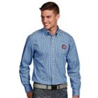 Men's Antigua Chicago Cubs Associate Plaid Button-down Shirt, Size: Small, Blue