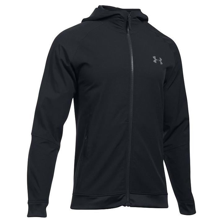 Men's Under Armour Woven Jacket, Size: Medium, Black