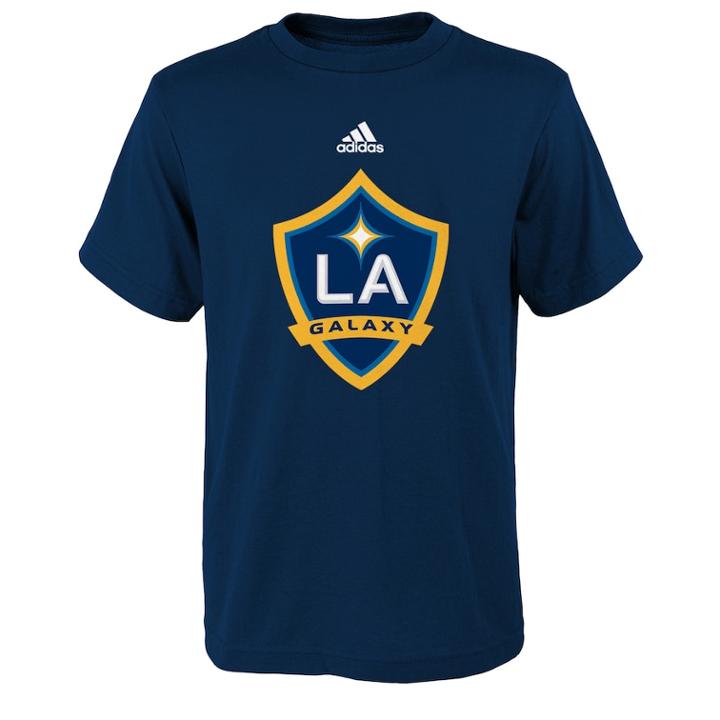Boy's 8-20 Adidas Los Angeles Galaxy Logo Tee, Size: S 8, Blue (navy)