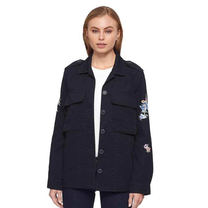 Women's Levi's Embroidered Jacket, Size: Large, Blue (navy)