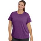 Women's Plus Size Champion Scoopneck Vapor Active Tee, Size: 3xl, Drk Purple