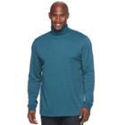 Big & Tall Croft & Barrow&reg; Easy-care Turtleneck, Men's, Size: Xl Tall, Turquoise/blue (turq/aqua)