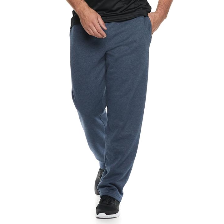 Big & Tall Tek Gear&reg; Ultra Soft Fleece Open-bottom Pants, Men's, Size: Xl Tall, Dark Blue